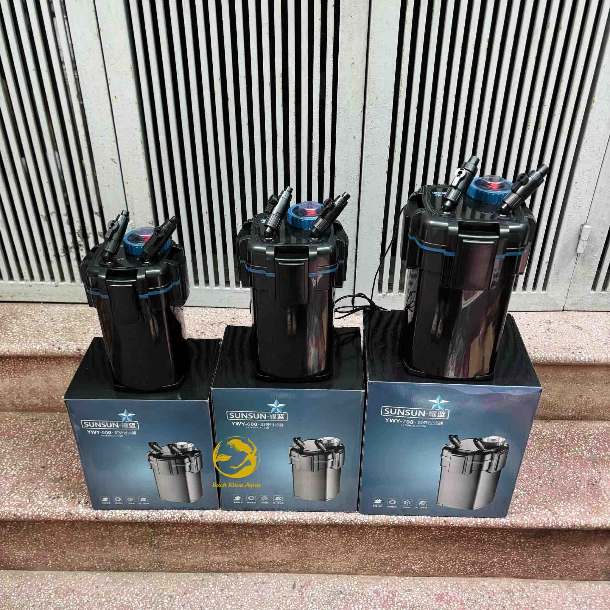 Lọc thùng Sunsun YWY-500 / YWY-600 / YWY-700 đa tầng cho bể cá